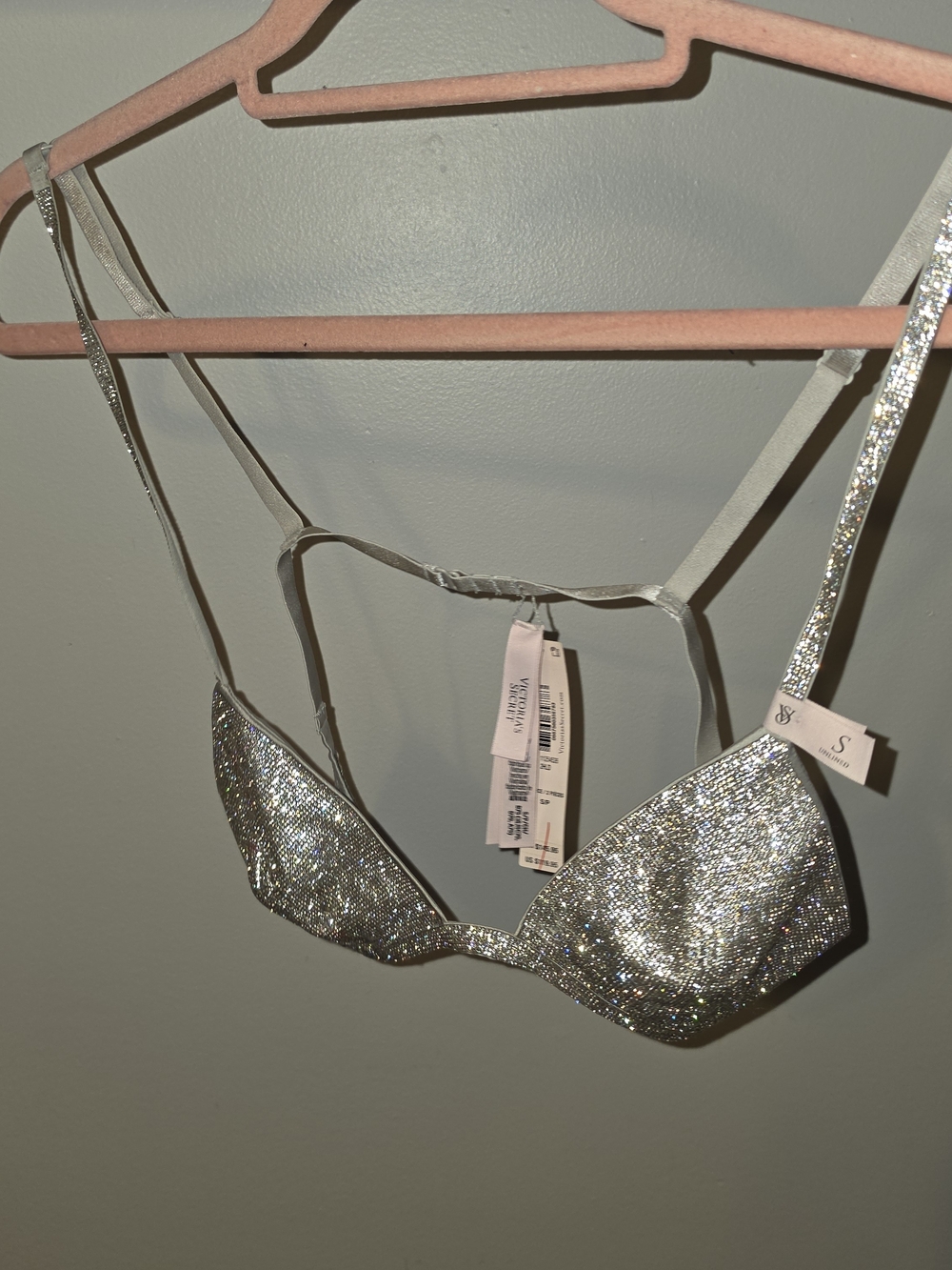 Victoria's Secret Silver Sequin Bralette